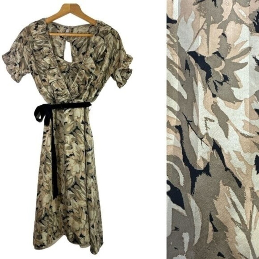 Betsey Johnson Vintage Silk Floral Dress Women's Romantic 1990s Y2K Boho Sz 4 - Picture 2 of 16